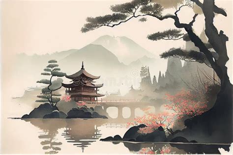 Temple of Literature, A Monumental Ink and Wash Painting Celebrates Ancient Vietnamese Scholarship!