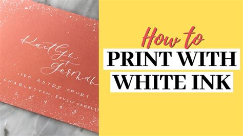 How to Print White Ink: Exploring the Unseen Spectrum of Creativity