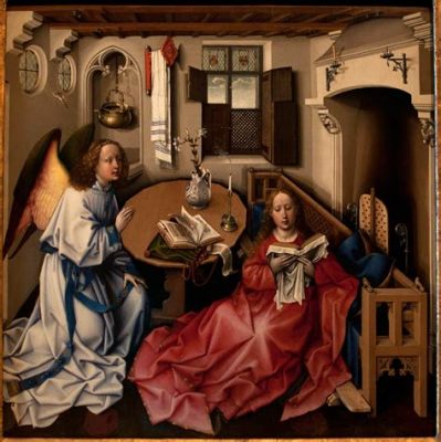 The _Annunciation_ Triptych: A Vision of Divine Majesty and Human Vulnerability