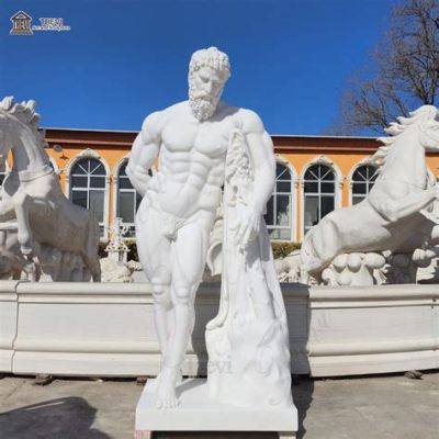 The Farnese Hercules! A Monumental Marble Depiction of Mythological Might and Heroic Striving